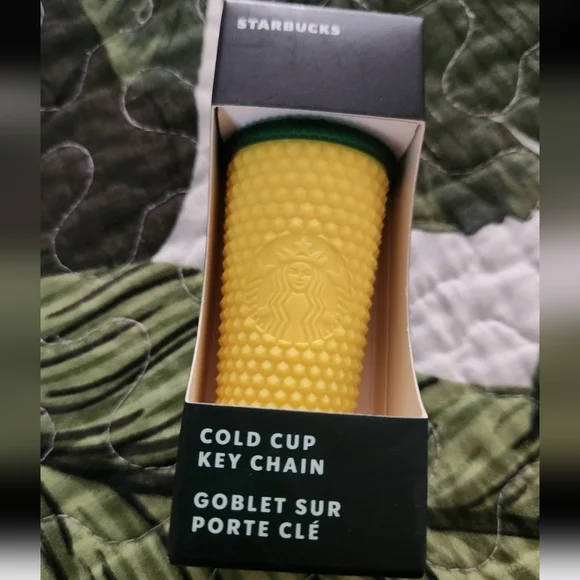Starbucks Pineapple Venti Tumbler and matching keychain
